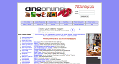 Desktop Screenshot of dine-online.co.uk